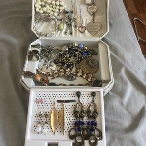 Brand new jewelry organizer with jewelry including